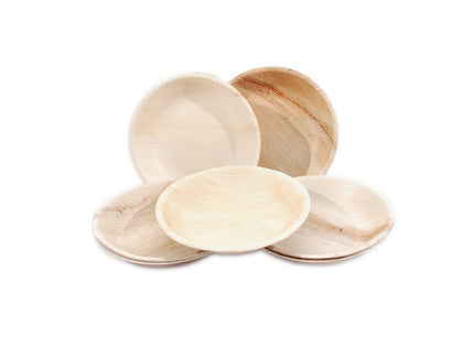 Disposable Square Palm Plates, Round Plates and Bowls at MaLurra