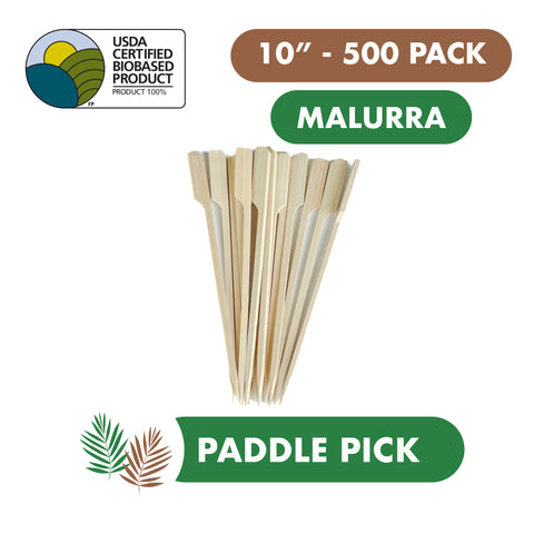 10" Bamboo Paddle Pick  (500 PCS/Case)