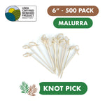 6" Bamboo Knot Picks (500 PCS/Case)