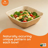 6" Palm Square Bowl like Bamboo (Wholesale/Bulk) 300 PCs