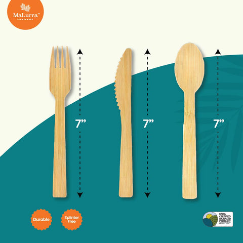 Wooden Cutlery Set (200 PCS/Case)
