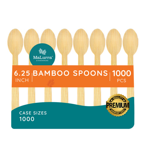 6.25" Bamboo Spoon (1000 Count Per Case)