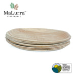 6” Round Palm Plates like Bamboo 300 PCs - 50 PCs (Wholesale/Bulk)