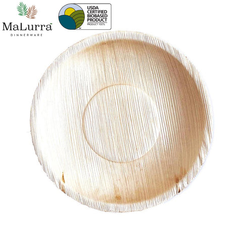 Palm Leaf Plate Round Shape Ø25cm (200 Units)